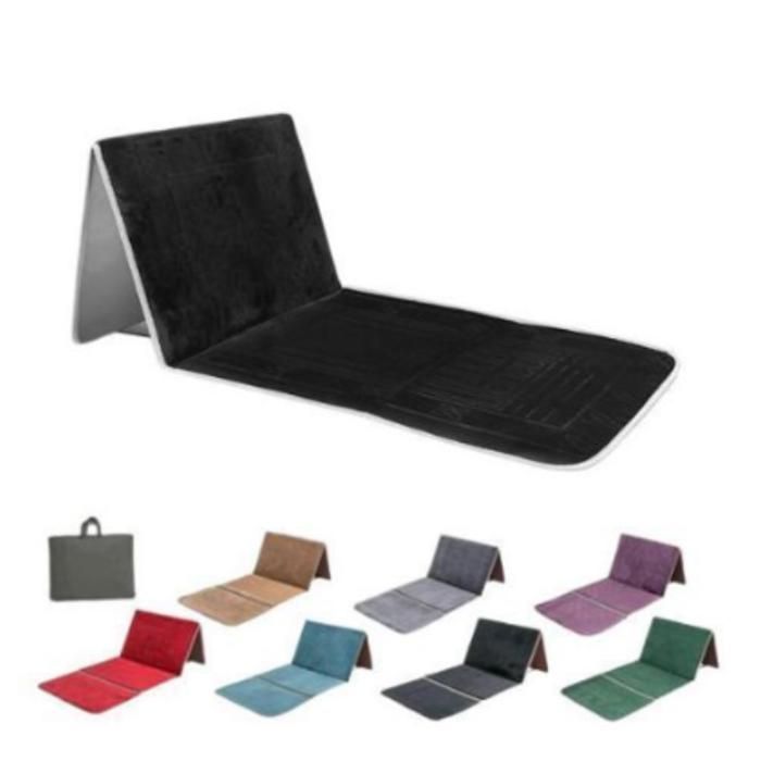 Tapis de prière pliable et dossier 2 en 1