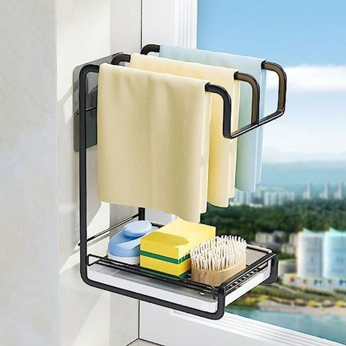 Porte chiffons de cuisine, 1 pièce, égouttoir, éponge, savon, multifonction