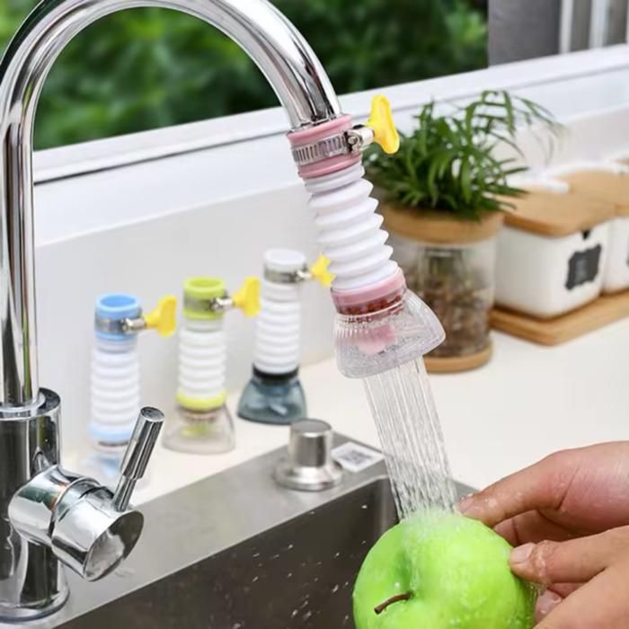Robinet de cuisine avec filtre de purification d'eau et buses réglables (lot de 3)