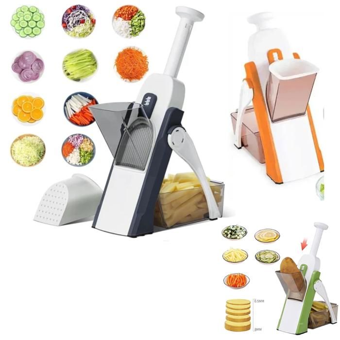 Coupe légumes ajustable, Gadgets de cuisine, salade coupe pomme de terre, frites(Couleur aléatoire)
