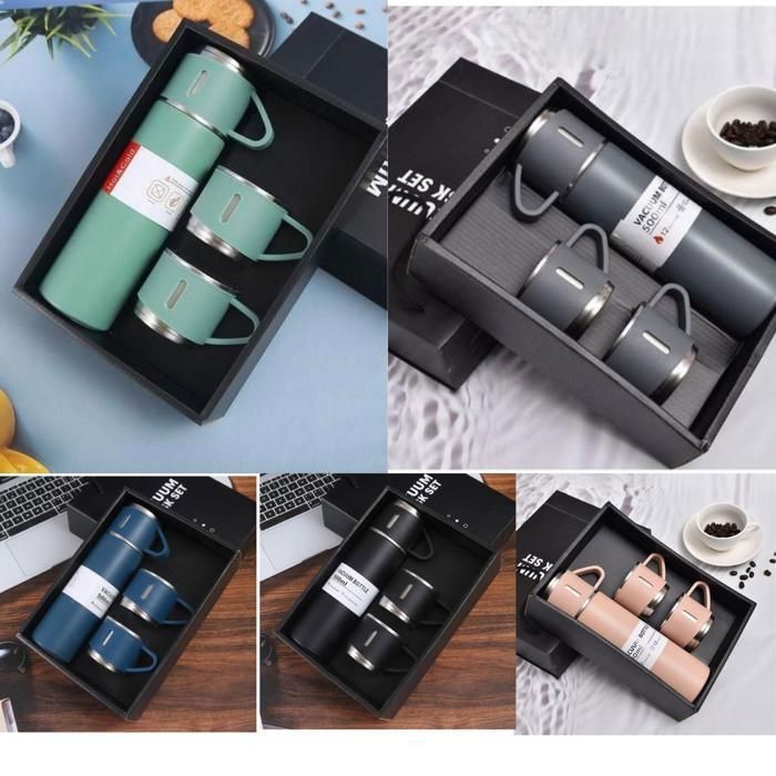 Tasse à eau étanche en acier inoxydable de grande capacité de 500 ml
