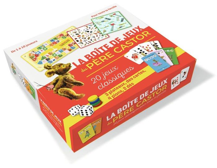 Père Castor - La boîte de jeux du Père Castor - 20 jeux classiques - livre jeunesse - Dès 5 ans