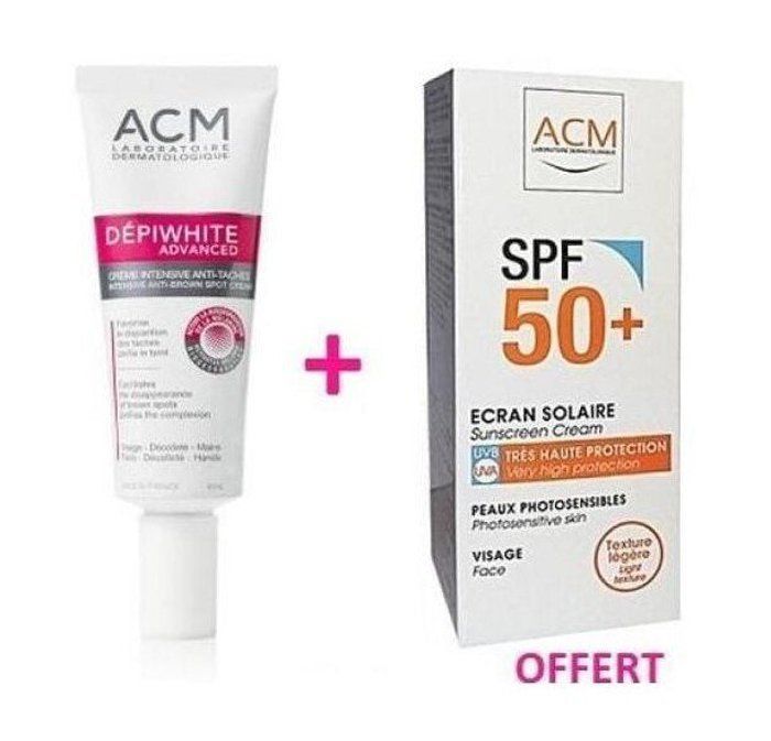 ACM Pack : Depiwhite Advanced Crème Intensive Anti-taches + Ecran Solaire