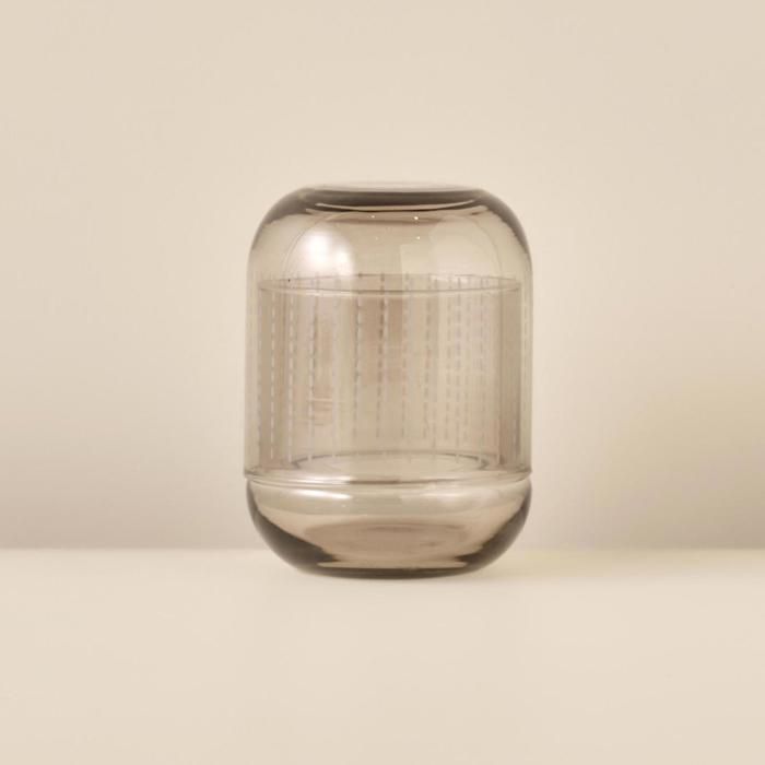 Point Glass Jar Mink Color 280 cc