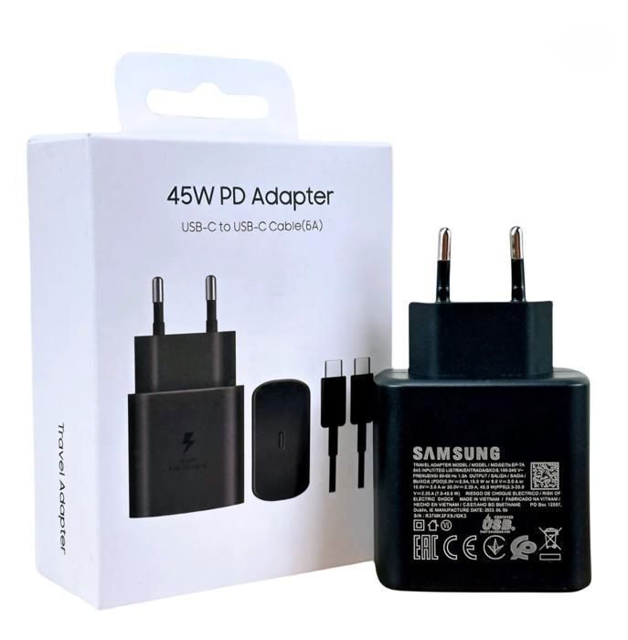 Chargeur 45W sumsung super fast charger avec cable type-c 5A 1M