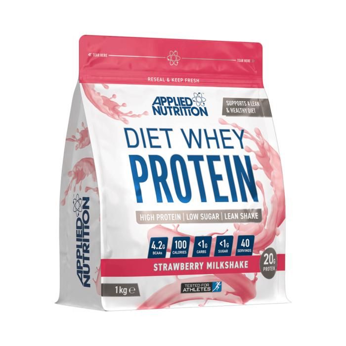 Diet Whey 1000g Milkshake aux fraises Applied Nutrition Proteine