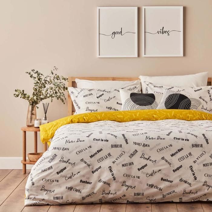 Housse de couette - BELLA MAISON - Single Size - 100% coton - Certifié OEKO-TEX - 200x220 cm