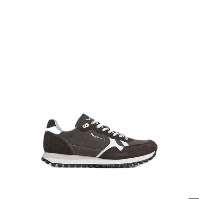 Baskets - Pepe Jeans - Brit-on Prints - Marron - Lacets - Plat