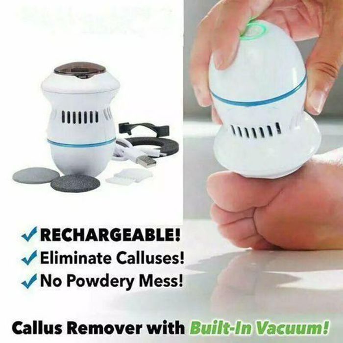 Pedi Vac  Anti-Callosités et Râpe A Pied rechargeable