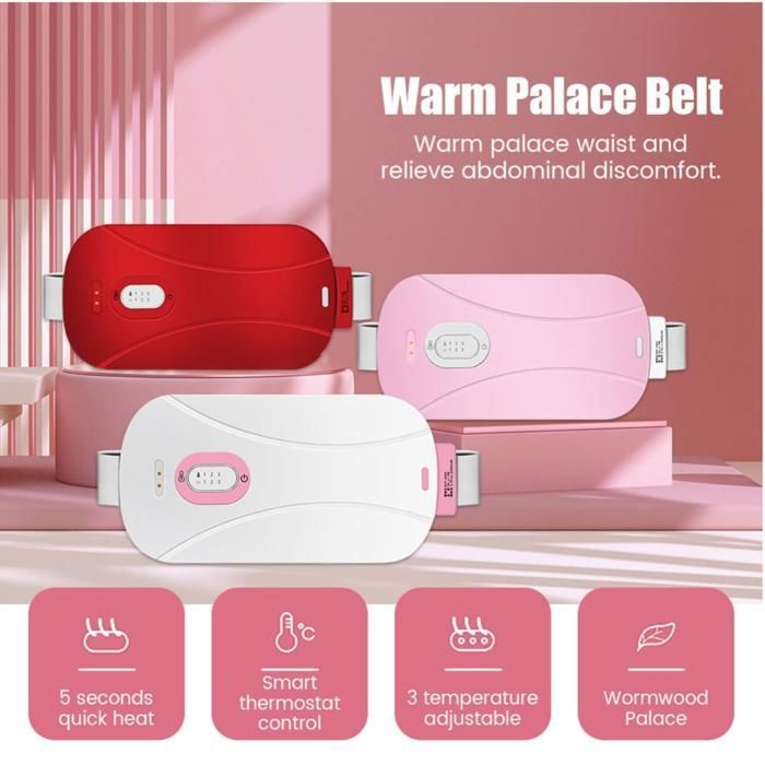 Ceinture chauffant électrique Sans Fil Pour soulager les douleurs menstruelles(Couleur aléatoire)