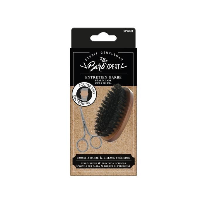 The Barb'Xpert DUO BROSSE BARBE + CISEAU PRECISION