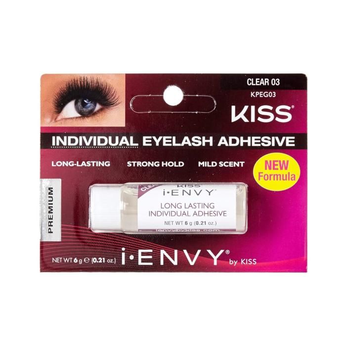 KISS COLLE CILS LONG LASTING INDIVIDUAL ADHESIVE-CLEAR