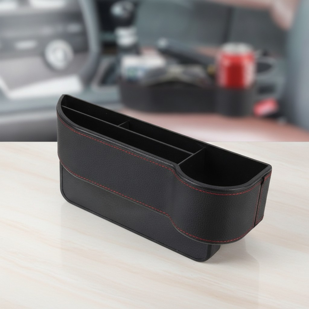 Offfre Offfre Boîte de rangement pour siège de voiture avec porte gobelet - Marjane Mall - Image 2