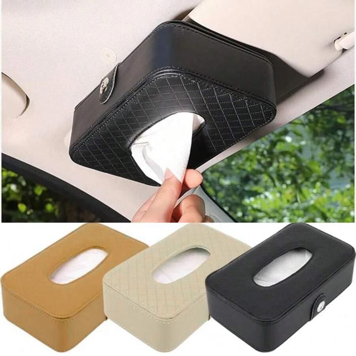 Offfre Boîte de Mouchoirs en Papier pour Voiture(Couleur aléatoire)