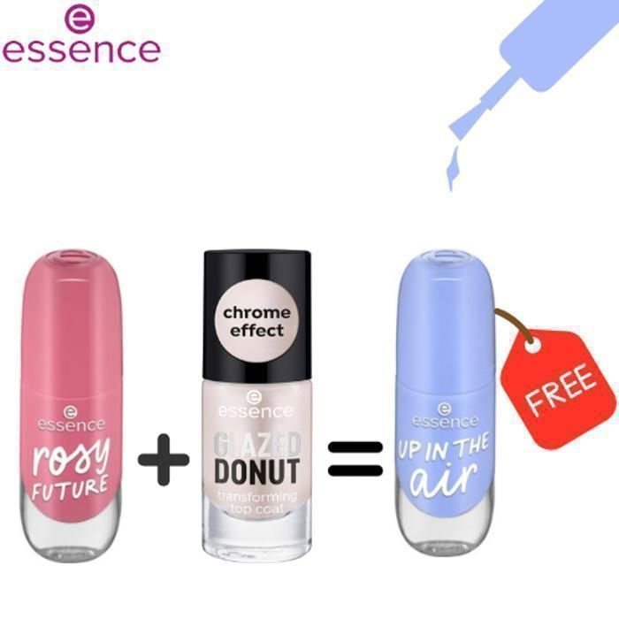 PACK ESSENCE - VERNIS GEL NAIL 69+67 + TOP COAT GLAZED DONUT
