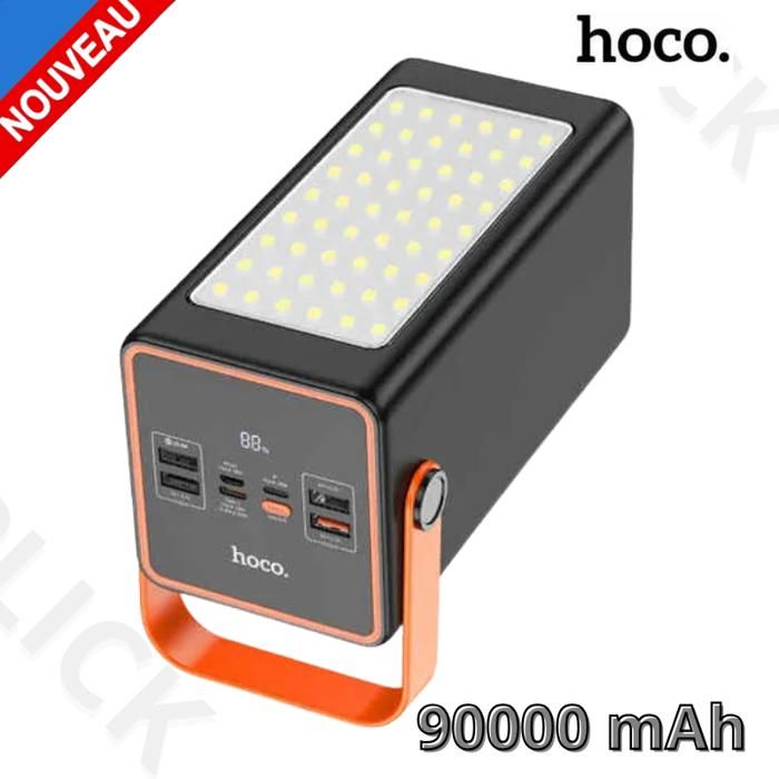 Super Chargeur Portable Batterie Externe Banque D'alimentation Universelle HOCO J107 90000mAh 22.5W