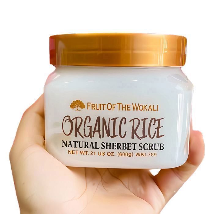 Gommage Corporel - Fruit Of The Wokali - ORGANIC RICE - 600g - Exfoliant - Hydratant - Fraise