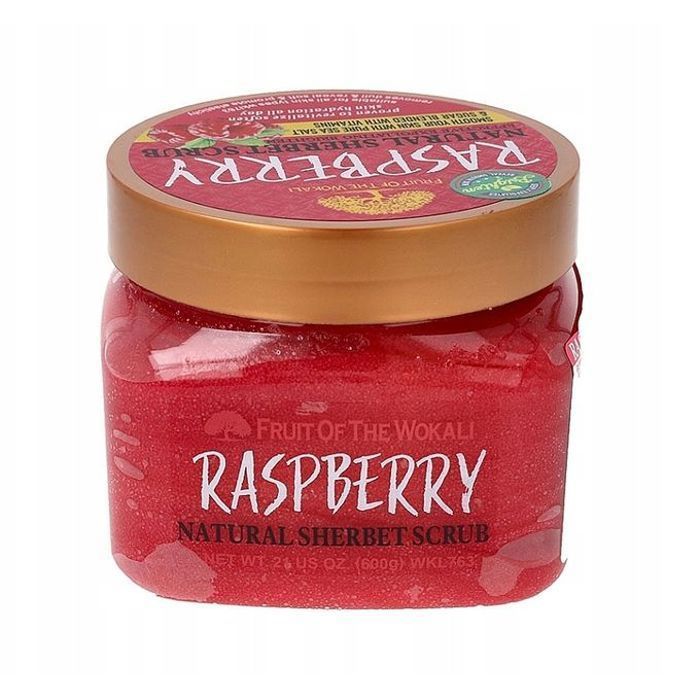Gommage Corporel Naturel au Raspberry Bio 600g Fruit Of The Wokali Fruit Du Gommage Sorbet Natural Sherbet Scrub Strawberry