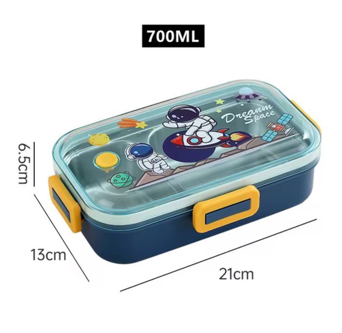 Boîte à Lunch - KEMU - Bento Acier Inoxydable - 800ml - Étanche - Pour Étudiants et Bureau