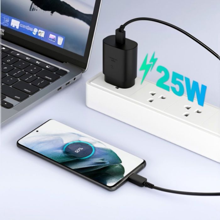 Chargeur 25W Samsung Fast charge avec cable type-c