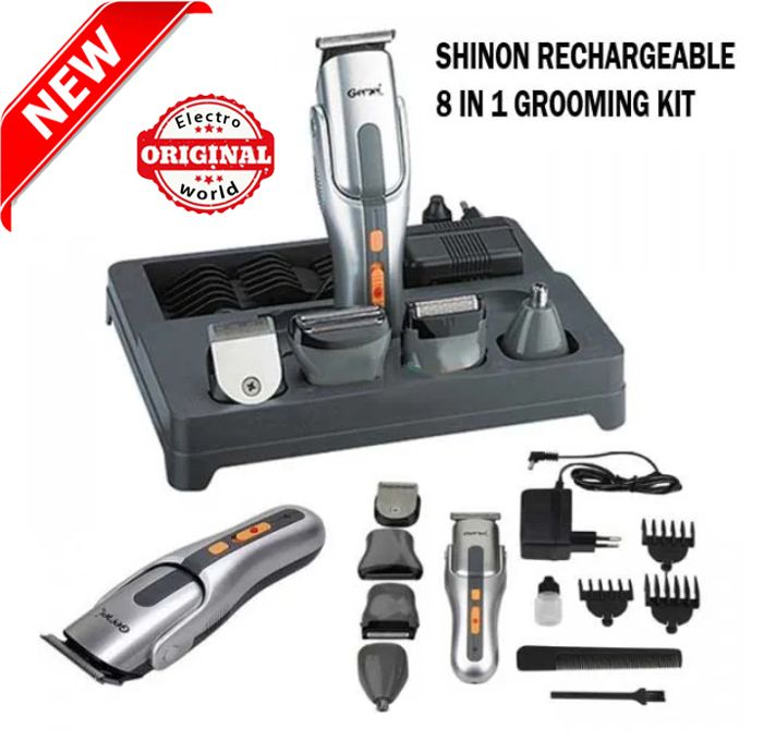 Tondeuse SH-1773 professionnel 8 in 1 Rasoir à barbe,nez,oreilles,cheveux Rechargeable