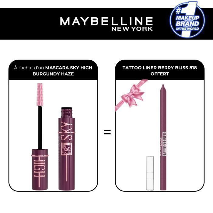 Coffret Produits Hygiène Visage - Sky High - Tattoo Liner Berry Bliss - Waterproof - 2,5 g - Femme