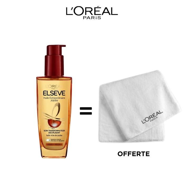 Huile pour cheveux - L'OREAL PARIS - Huile Extraordinaire - 100ml - Serviette offerte - Sans parabène