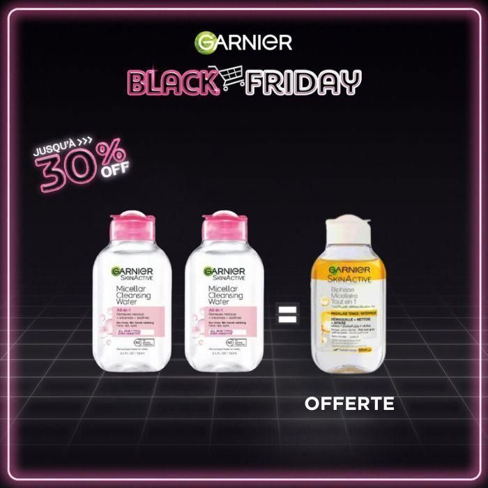 GARNIER - 2 MICELLAIRE PEAU SENSIBLE 100ml +  EAU MICELLAIRE BYPHASE 100ml