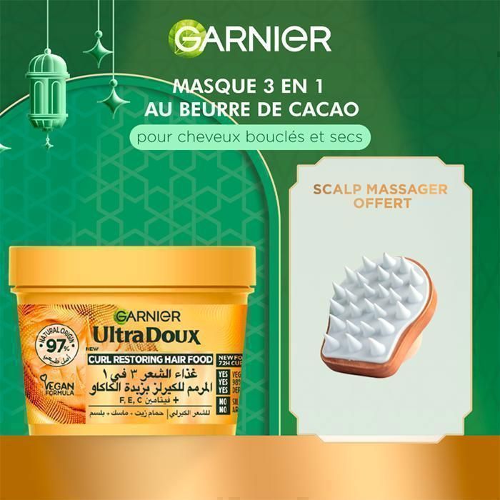 OFFRE SOIN CAPILLAIRE : MASQUE HAIR FOOD COCOA = SCALP
