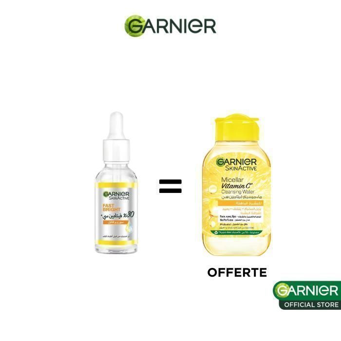 GARNIER - FAST BRIGHT SERUM 30ml + MICELLAIRE VITA C 100ml