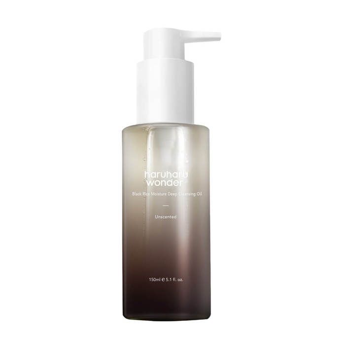 Huile nettoyante - HARUHARU - Black Rice Moisture - 150 ml - Pour tous types de peau - Antioxydants