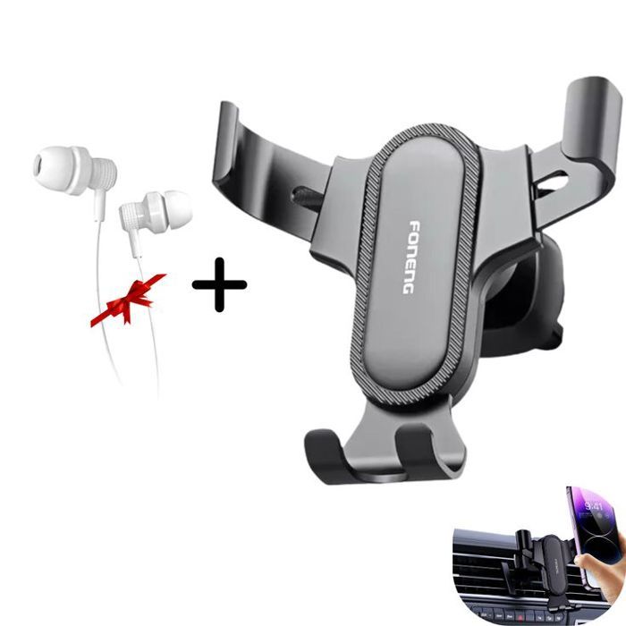 Support Enceintes Téléphone de Voiture CP100 Foneng + Écouteur Gratuit