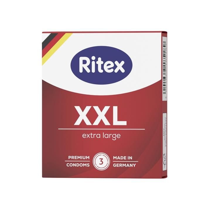 PRÉSERVATIFS RITEX XXL Boite de 3 préservatifs
