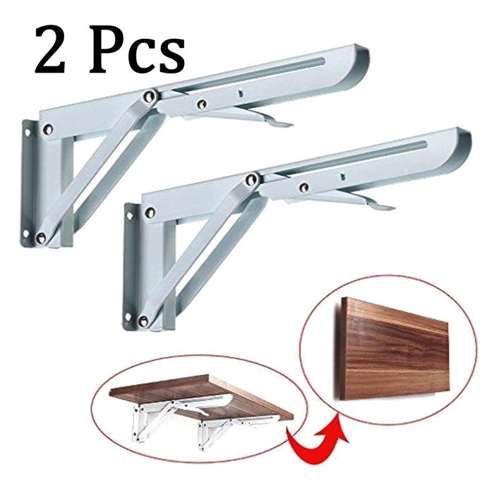 Support de table pliant - Non spécifié - 35 cm - Fer - Résistant à la corrosion - Pliable