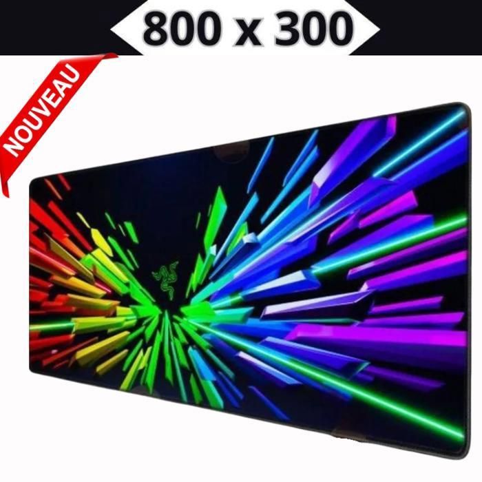 Tapis de souris Gamer pour les jeux sur notebook,800 x 300 Mouse pad XXXL pour clavier + Mini Tapis