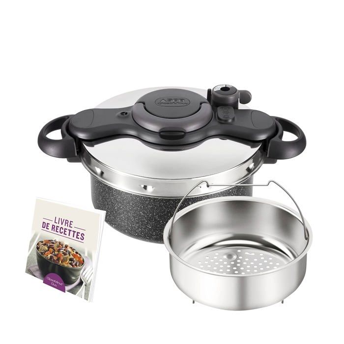 Autocuiseur - SEB - P4705105 - 5L - Compatible induction - Antiadhésif