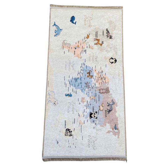 Tapis enfants eazy mama maps 80x150