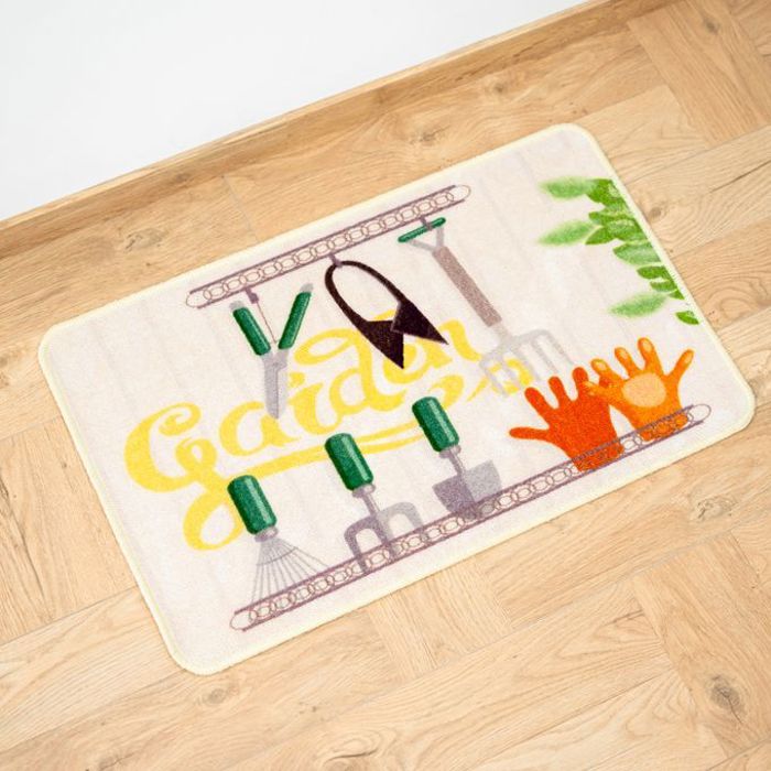 Tapis cuisine digital haute qualité 50x80 - blanc