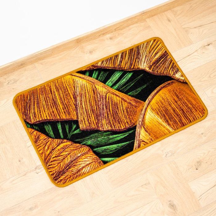 Tapis cuisine digital haute qualité 50x80 - marron