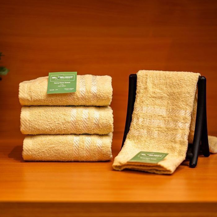 Moonlight pack 3 serviettes de bain 50x30 jaune