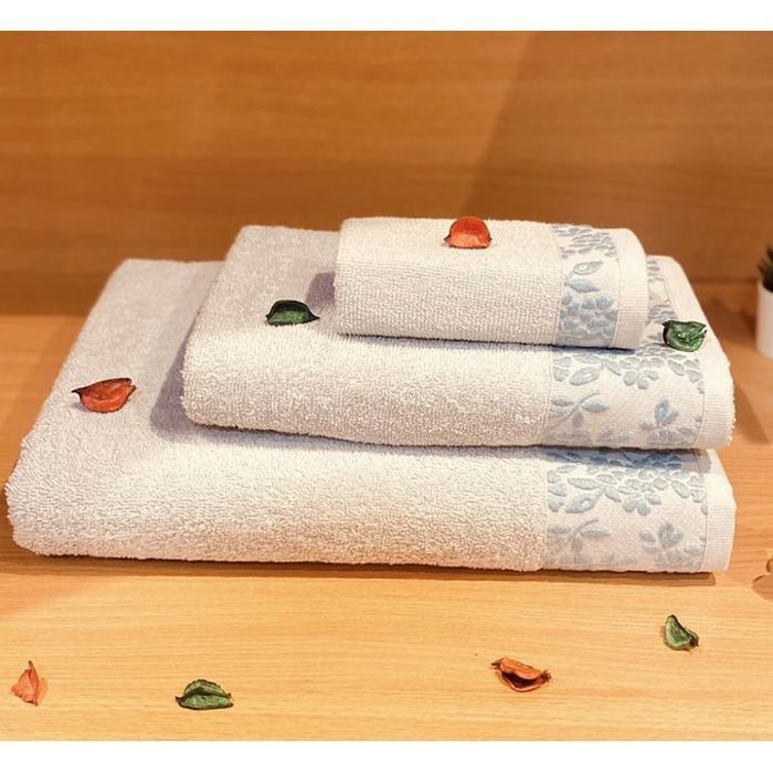 Prestige pack 3 serviettes de bain silver