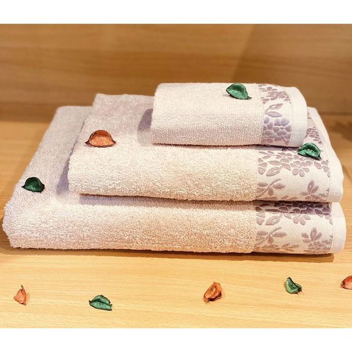 Prestige pack 3 serviettes de bain rose