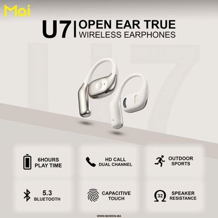 Ecouteurs U7-bluetooth - Non-intra-auriculaire
