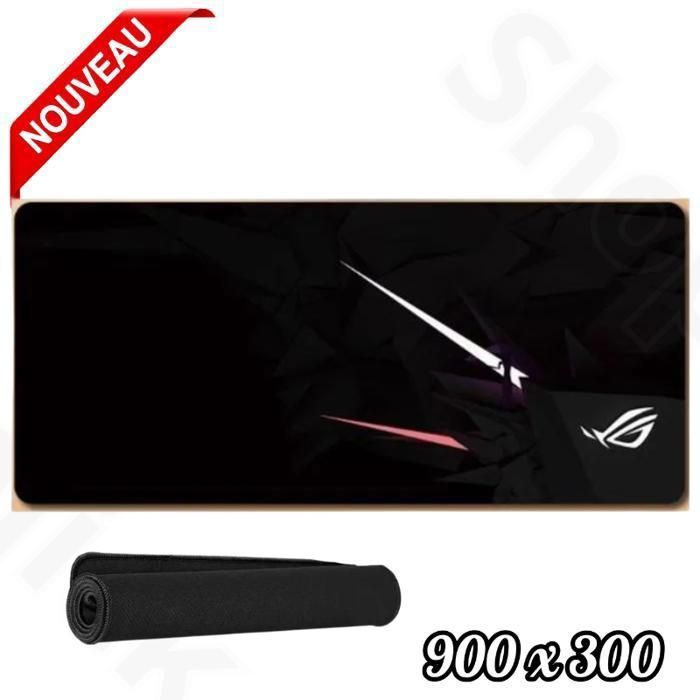 Tapis Gamer pour les jeux sur notebook, 900 x 400 Mouse pad XXXL pour clavier + Mini Tapis