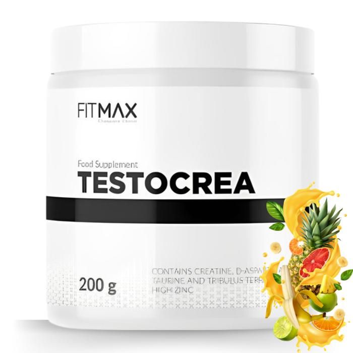 TestoCrea 200 g Exotic - Creatine, DAA, Taurine, Extrait de Tribulus & Zinc