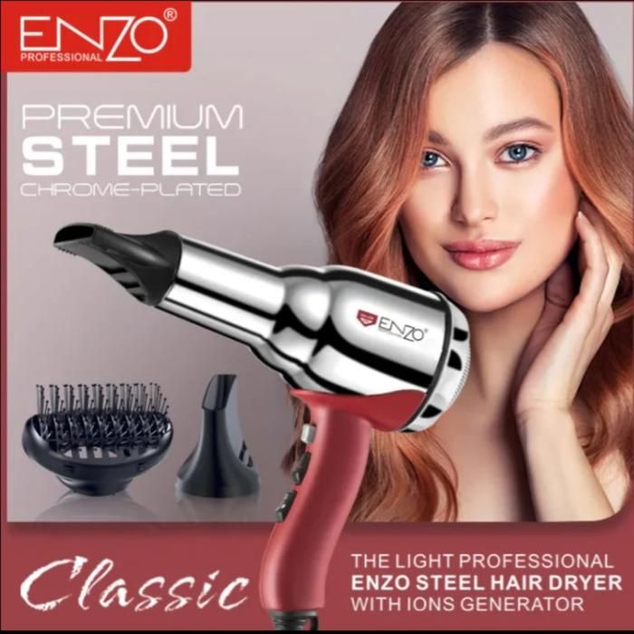 Sèche cheveux - ENZO - EN-2997 - 8000W - Cordon pivotant 360° - Revêtement en titane