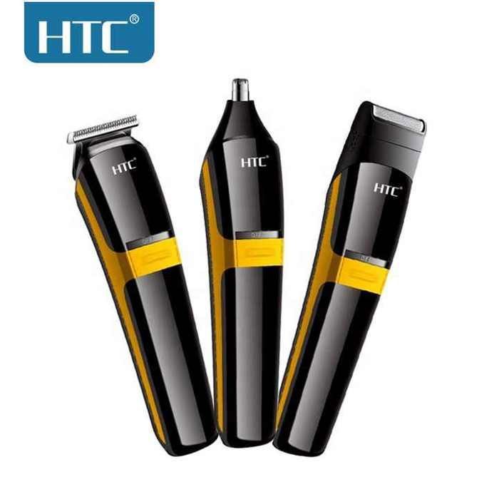 HTC-coupeur de cheveux 3 en 1 professionnel pour homme, Kit de toilettage pour barbe, visage, nez et oreilles,HTC AT-1322