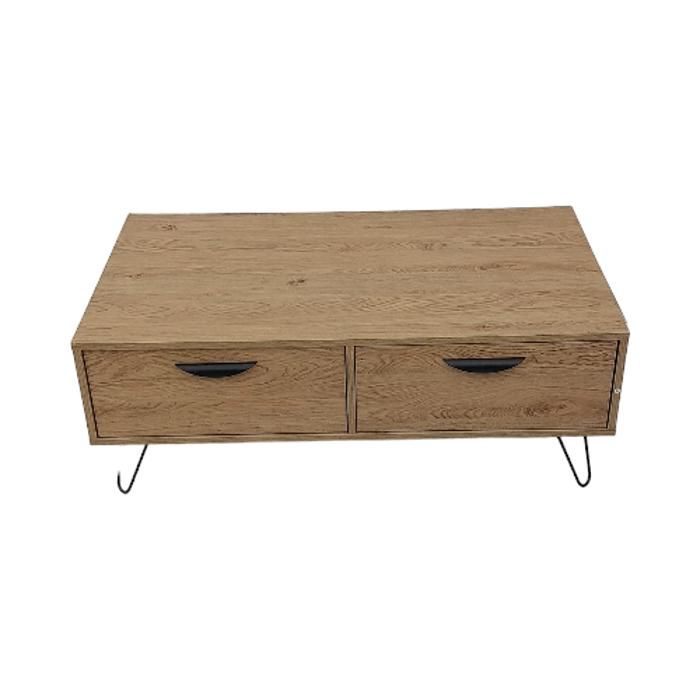 TABLE BASSE L100*W59*H37CM + 2 TIROIRES