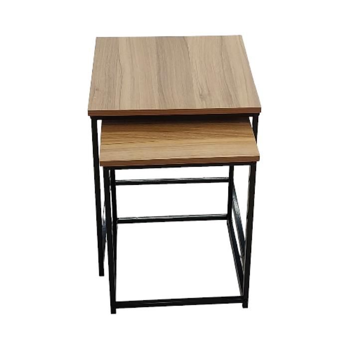 TABLE D APPOINT COTE MARRON 40*40*50CM GDX