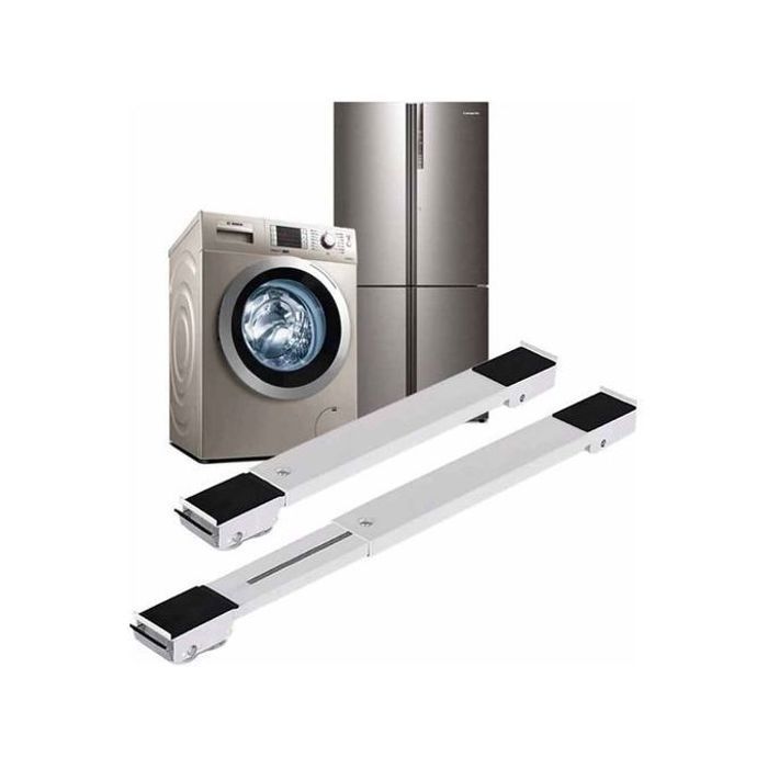 Support roulant extensible et réglable pour machine à laver, réfrigérateur  (couloure aléatoire)